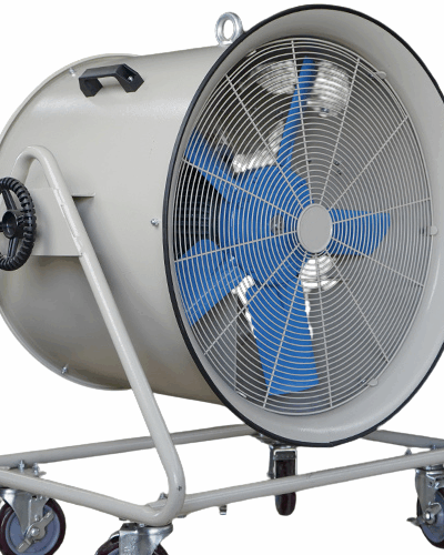 JGFD-6 Drum Fan (Beige) - Portable Industrial Floor Fan